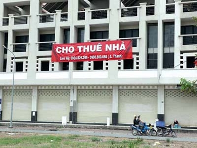 Mặt bằng cho thuê vẫn ế dù đã 